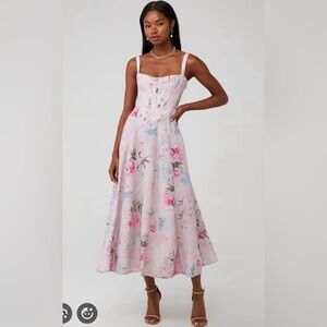 Bardot Adaline Corset Midi Dress